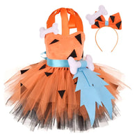 Little Cavegirl Tutu Costume Set View 2