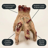 The Electric Walking Hand Sound & Touch Sensor, Motorized Crawling, and Realistic Stitched Skin features View 2