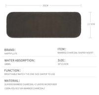 Ultra-Absorbent Bamboo Charcoal Diaper Inserts View 5