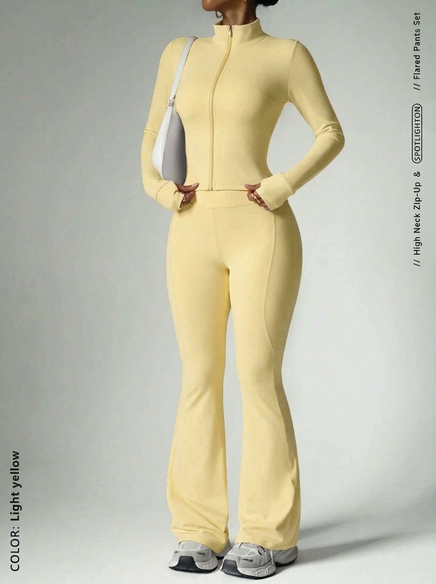 Two-Piece Gym Set Light Yellow View 19