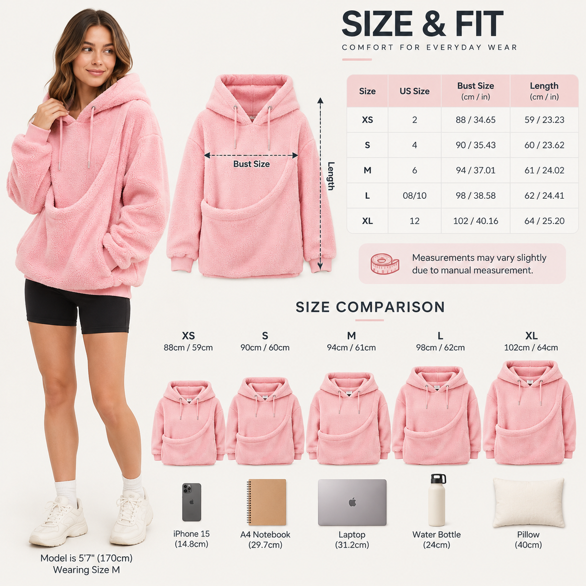 Oversized Cozy Plush Pet Carrier Pouch Pullover Hoodie View 16