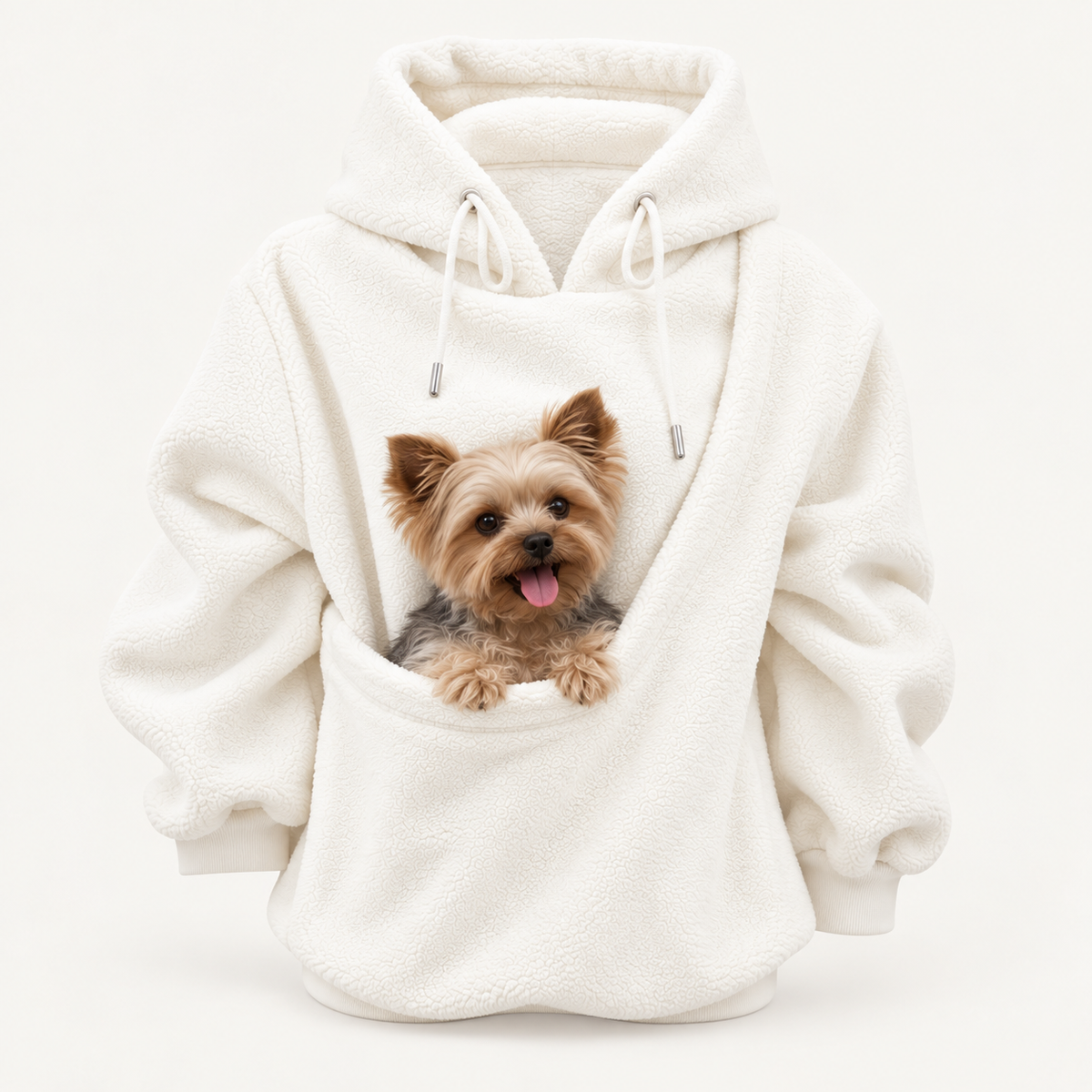 Oversized Cozy Plush Pet Carrier Pouch Pullover Hoodie View 49
