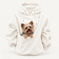 Oversized Cozy Plush Pet Carrier Pouch Pullover Hoodie View 55