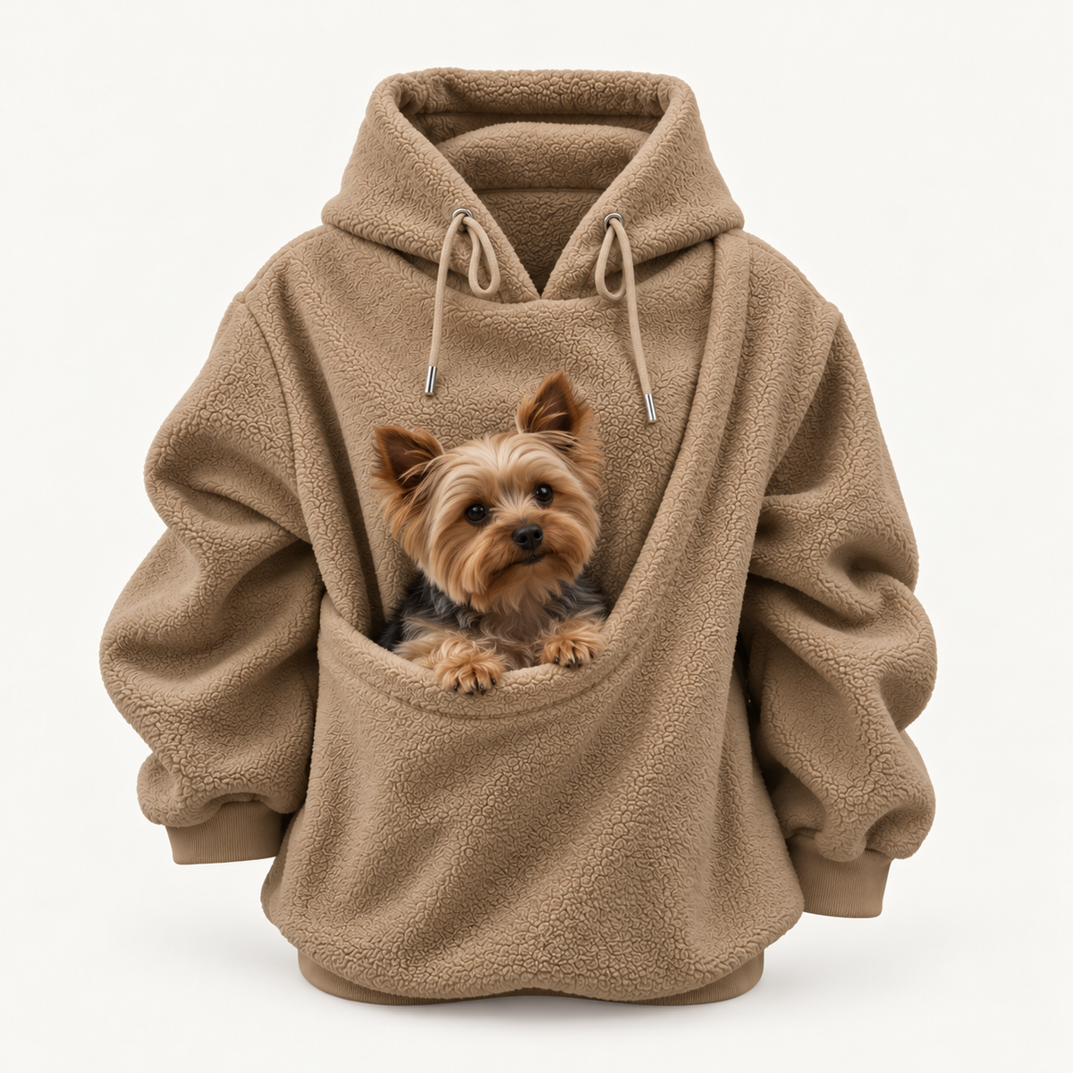 Oversized Cozy Plush Pet Carrier Pouch Pullover Hoodie View 73