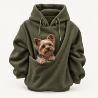 Oversized Cozy Plush Pet Carrier Pouch Pullover Hoodie View 76