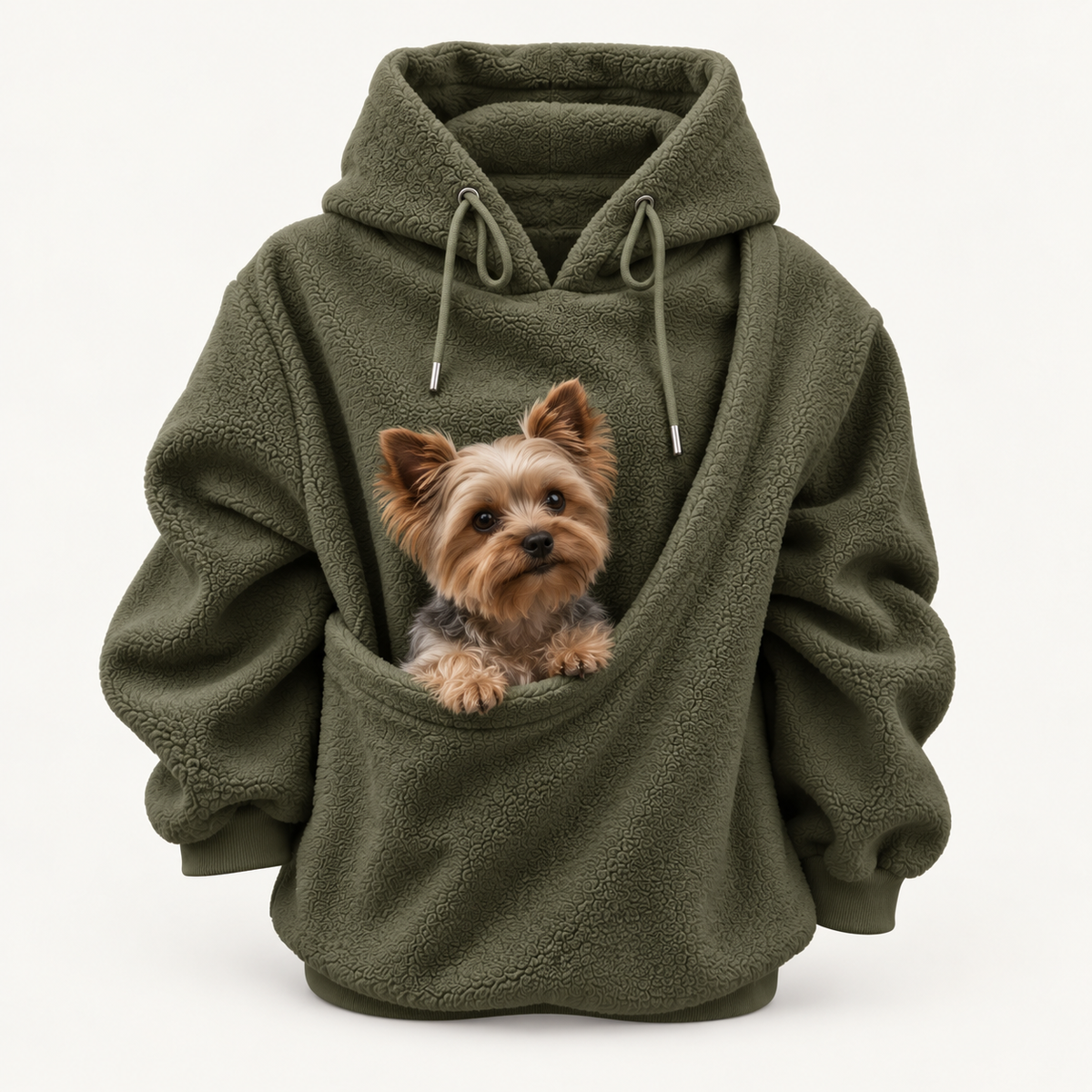 Oversized Cozy Plush Pet Carrier Pouch Pullover Hoodie View 78