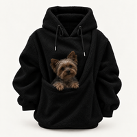 Oversized Cozy Plush Pet Carrier Pouch Pullover Hoodie View 81