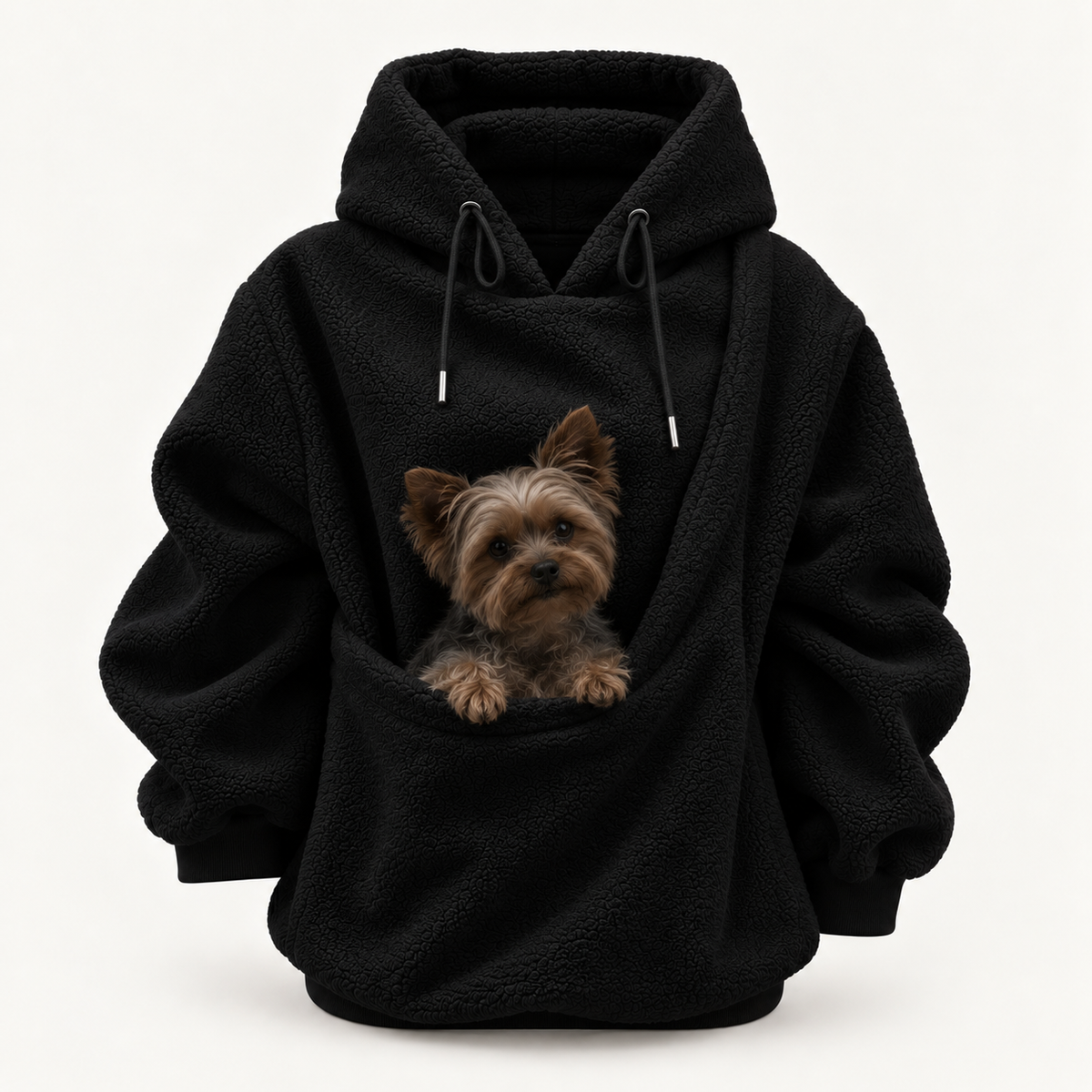 Oversized Cozy Plush Pet Carrier Pouch Pullover Hoodie View 85