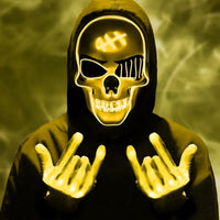 Phantom LED Skull Mask & Skeleton Gloves Set View 12