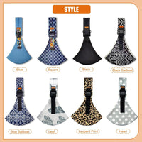 The eight styles: Blue, Square, Black, Black Sailboat, Blue Sailboat, Leaf, Leopard Print and Heart View 3