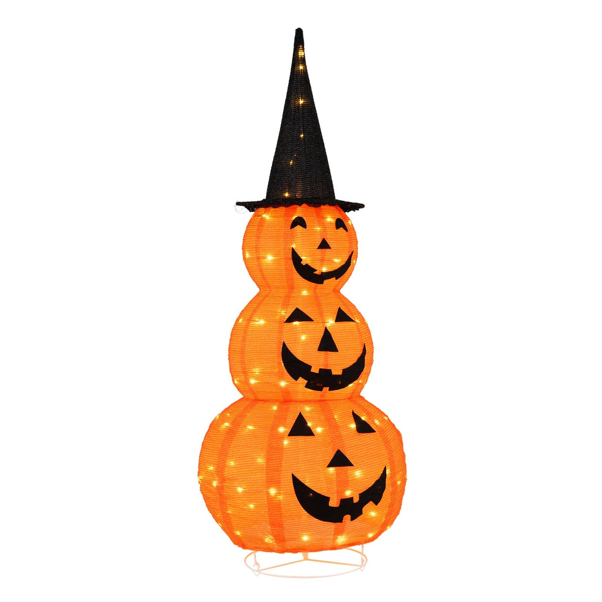 Baby Bubble 5FT Collapsible Pumpkin Stack Studio Cutout View 8