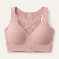 Baby Bubble Wireless Posture Corrector Lifting Bra in Soft Dusty Pink View 3