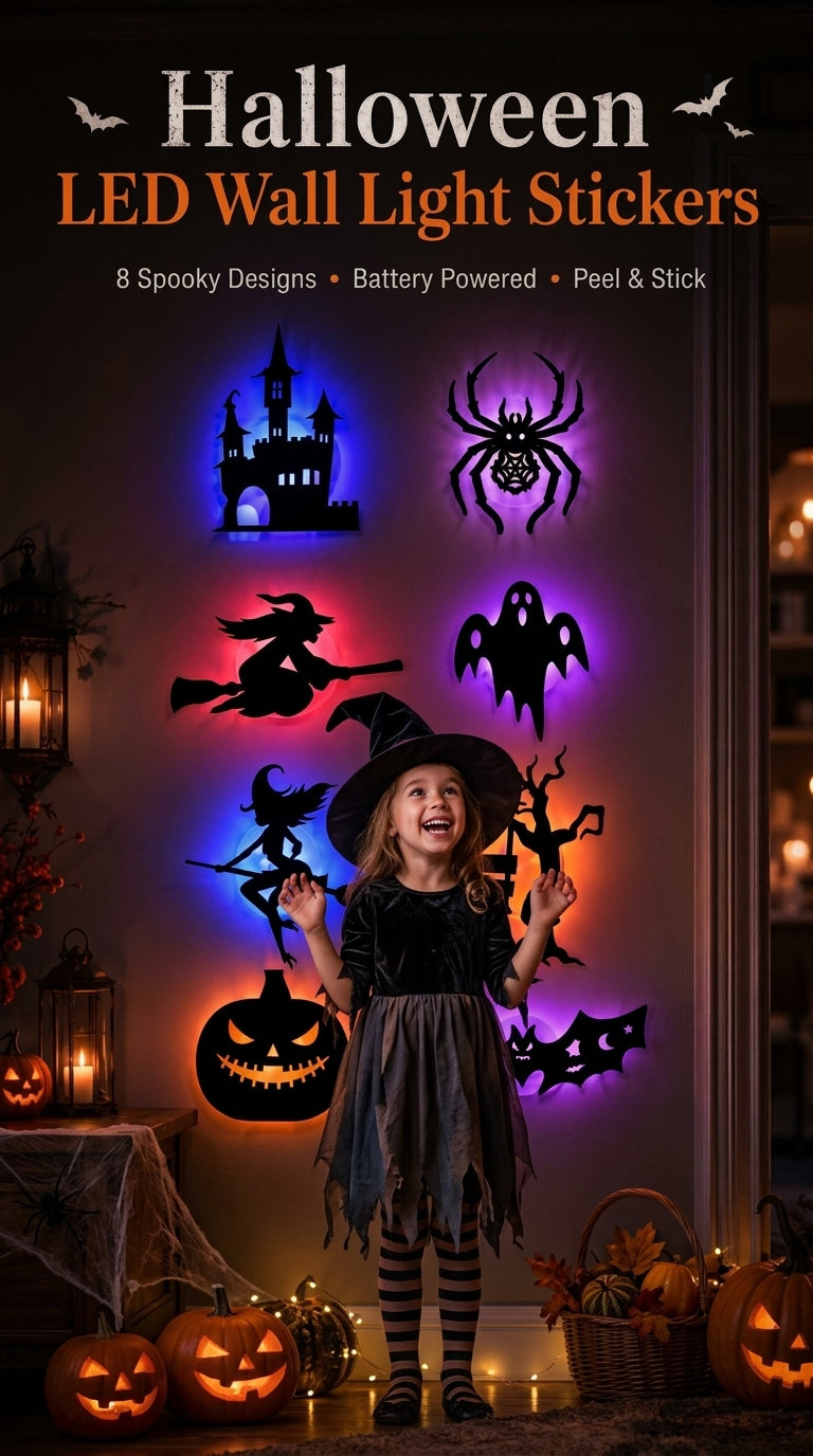 ShadowGlows™ Haunted LED Silhouettes (8-Pack) (FREE) View 1