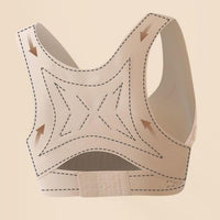 Posture Support Bras for Older Women Front Closure Crossback Wireless Bra Seamless Full Coverage Push up Bralettes View 6