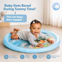 Baby staying happily on their front on the water mat View 6