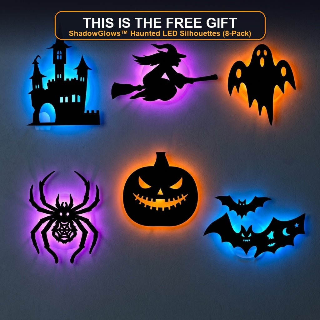 This is the free gift: ShadowGlows Haunted LED Silhouettes View 5