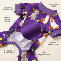 4-Pack Halloween Ghost Print Dog Pajamas View 5