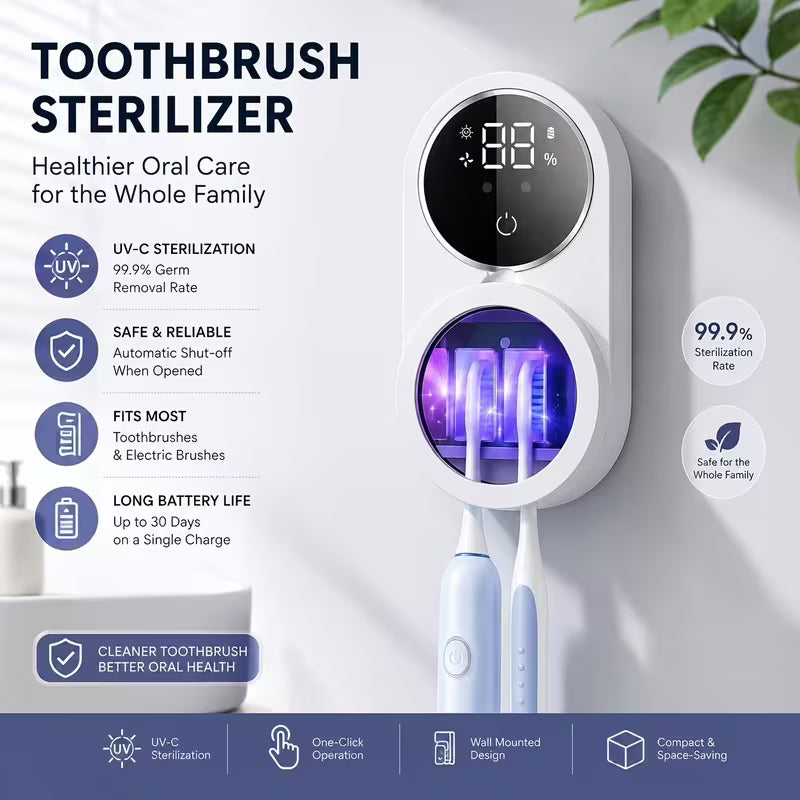 PureShield Pro™ UV-C Toothbrush Sanitiser View 1