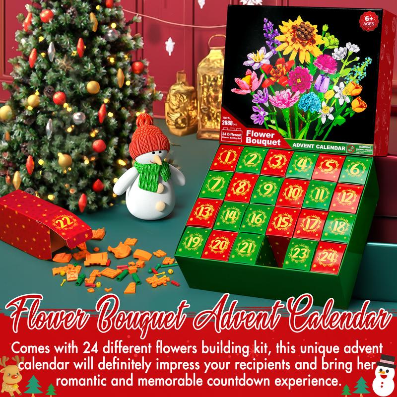 Merry Bloomers™ Flower Puzzle Advent Calendar View 3