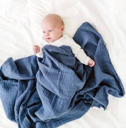 Muslin Swaddle Blanket View 1