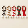 5-Piece Holiday Mini Knitted Scarf Set