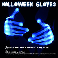 Phantom LED Skull Mask & Skeleton Gloves Set View 6