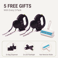 PawPair™ — Retractable 2 Dog Leash View 1