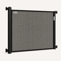 Baby Bubble Extra-Tall Retractable Safety Gate fully extended, studio hero on cream View 4