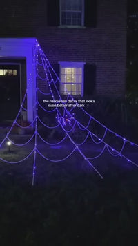 Giant Glowing Spider Web Light View 9