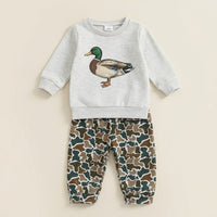 Toddler Duck Camo Patchwork Quarter-Zip Hoodie View 15