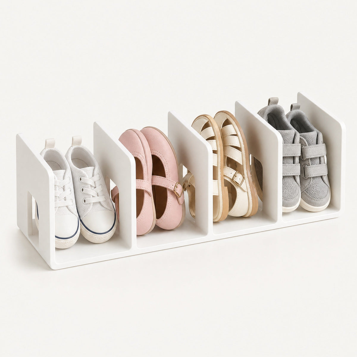Baby Bubble™ 4-Tier Clear Acrylic Kids Shoe Rack View 1