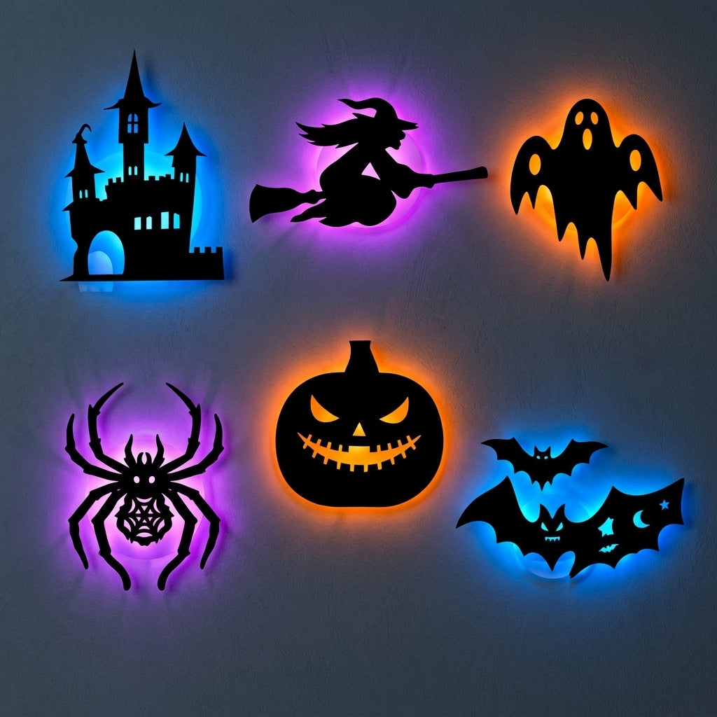 ShadowGlows: Haunted LED Silhouettes View 4